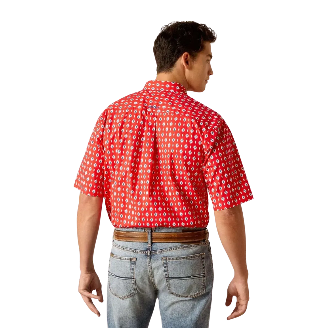 Ariat Men's Short Sleeve Decker Red Shirt
