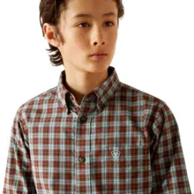 Ariat Youth Pro Brett Bitter Chocolate Shirt