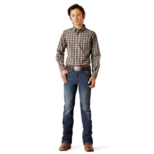 Ariat Youth Pro Brett Bitter Chocolate Shirt