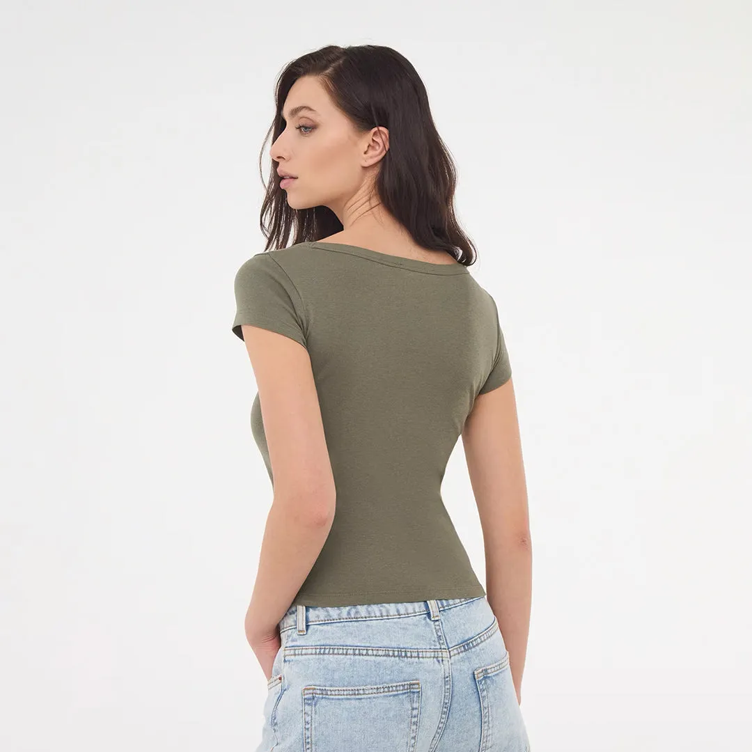 Crew Neck Short Sleeve T-Shirt