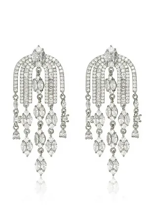 Curveins Tassel Zirconia Earrings