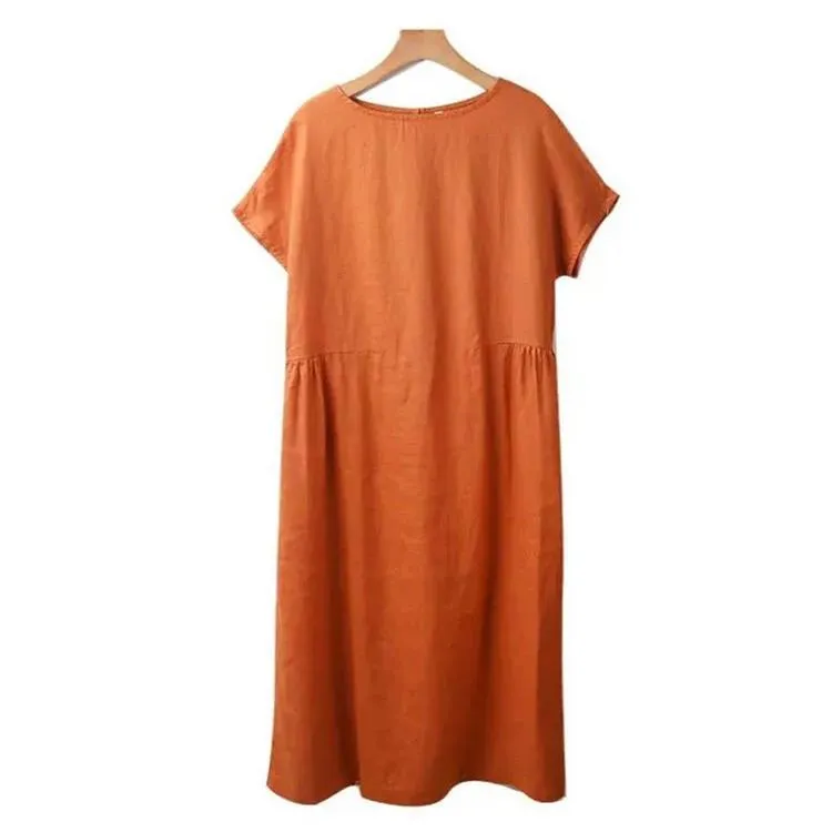 HOT SALE Japanese Style Linen Cotton Dress