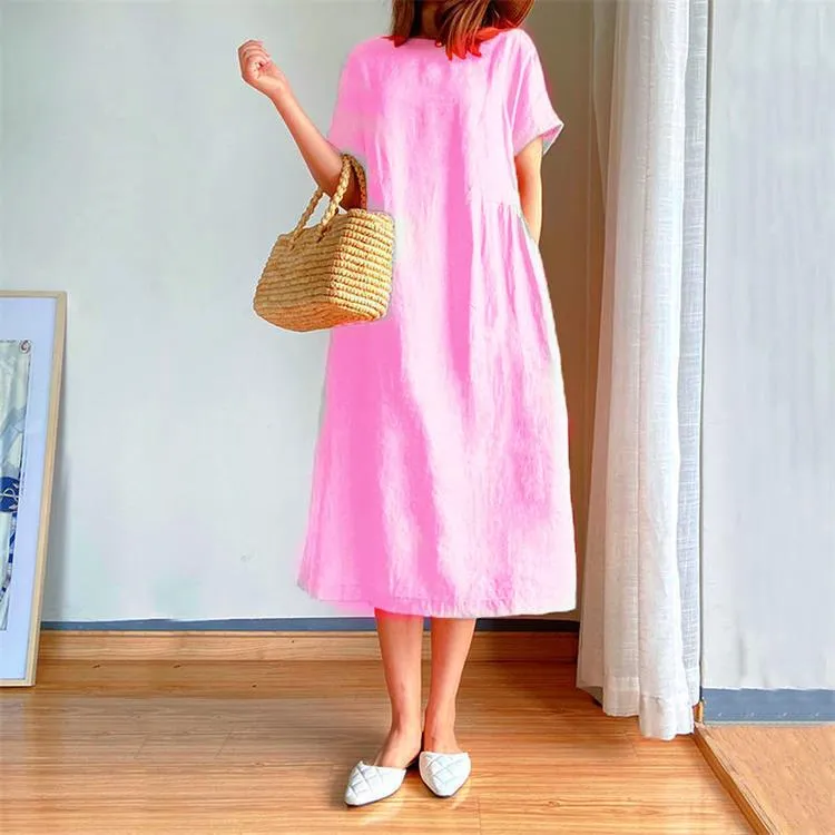 HOT SALE Japanese Style Linen Cotton Dress