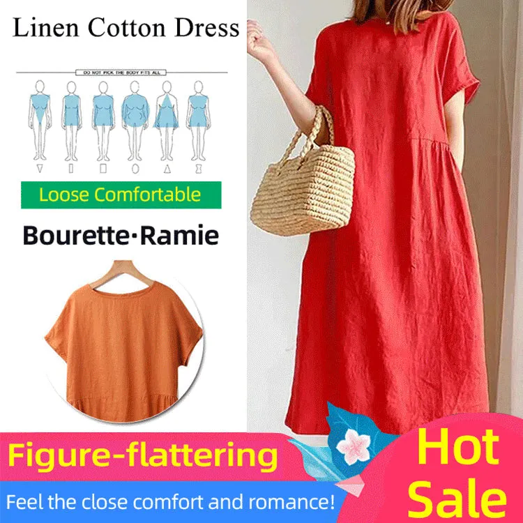HOT SALE Japanese Style Linen Cotton Dress