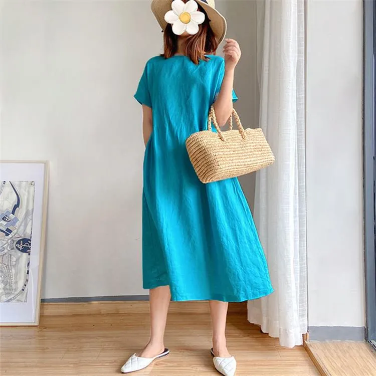 HOT SALE Japanese Style Linen Cotton Dress