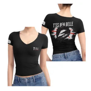 Ladies' Premium V-Neck Tee (24pcs MINIMUM- CAN COMBINE WITH MEN'S TEES)
