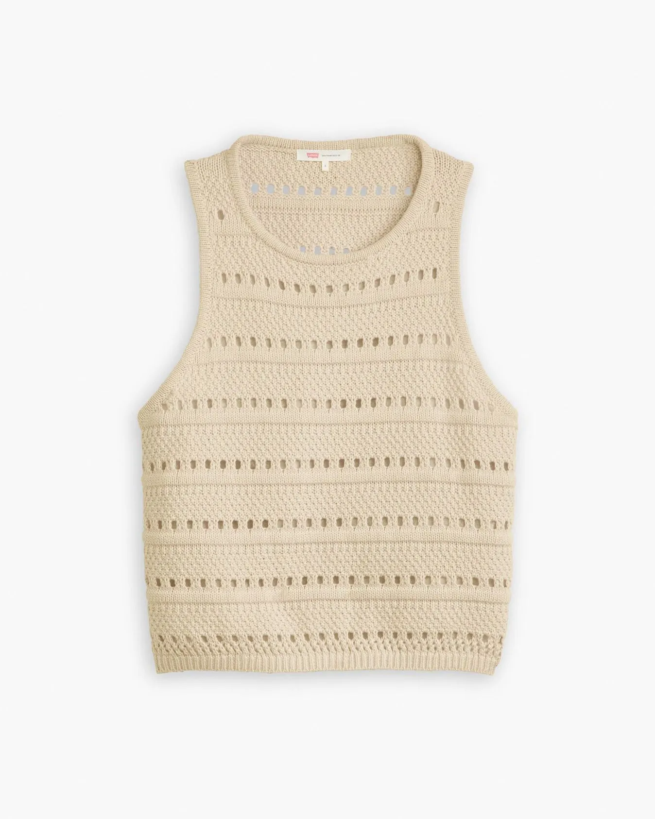 Levi's® Womens Superbloom Crochet Tank Top - White Swan
