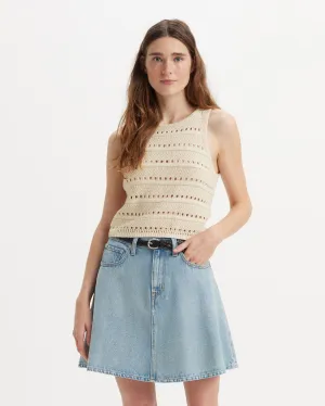 Levi's® Womens Superbloom Crochet Tank Top - White Swan