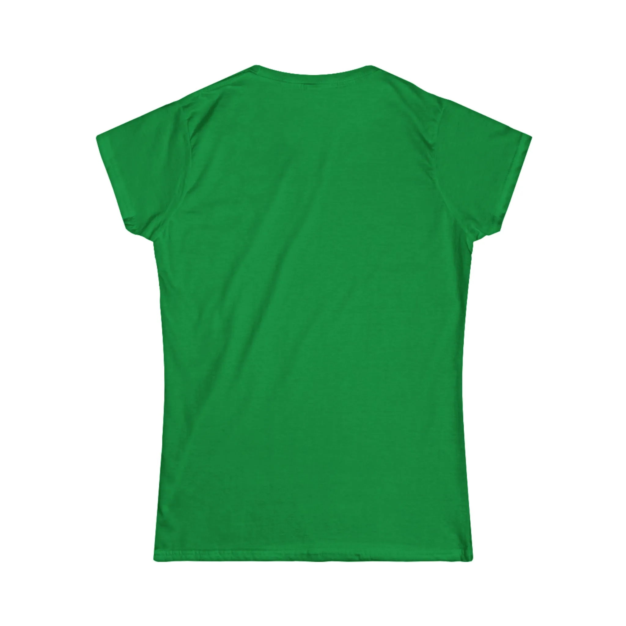Lift Weights & Hang With My Dog - Women's Softstyle Tee - Distressed Color Logo - Plain Back