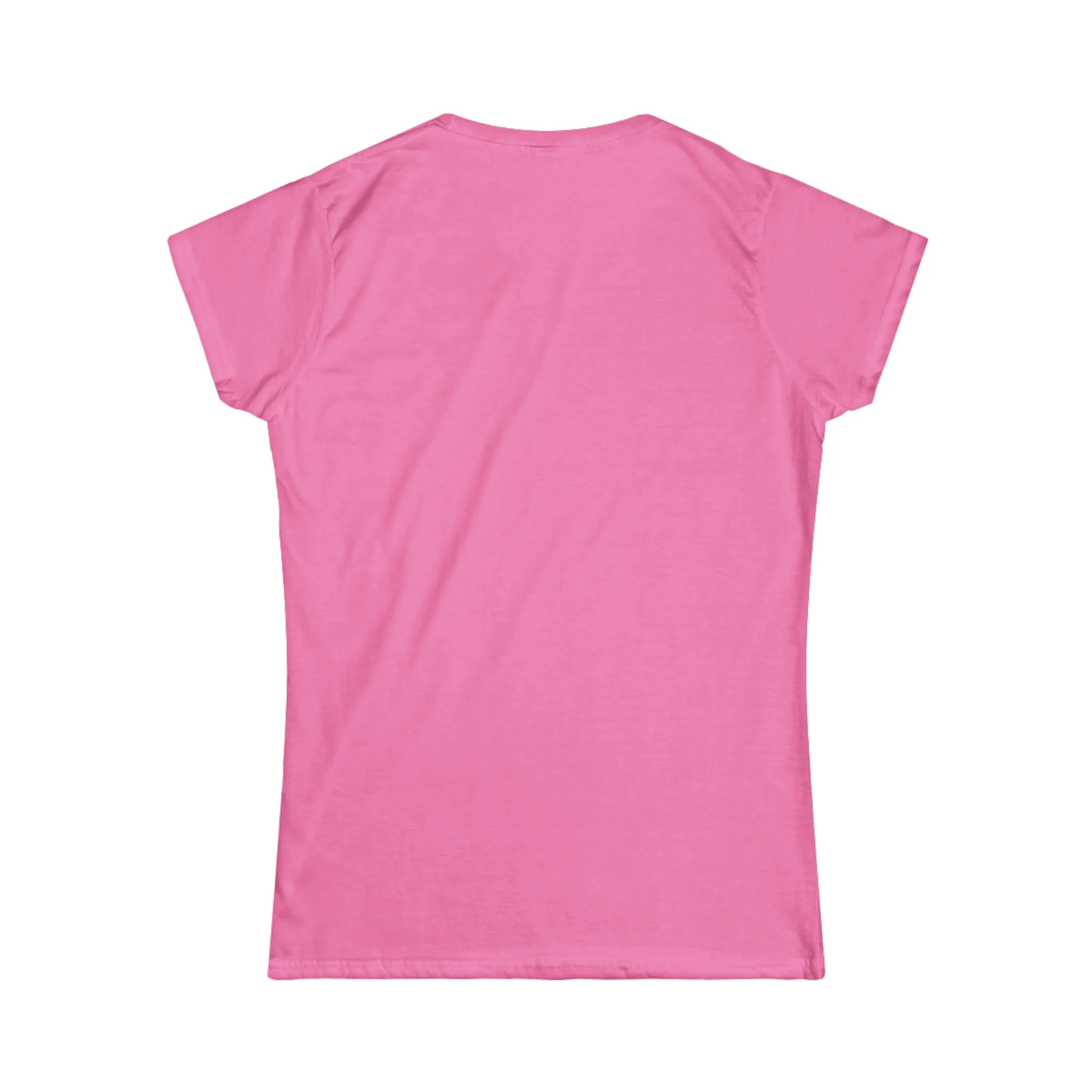 Lift Weights & Hang With My Dog - Women's Softstyle Tee - Distressed Color Logo - Plain Back