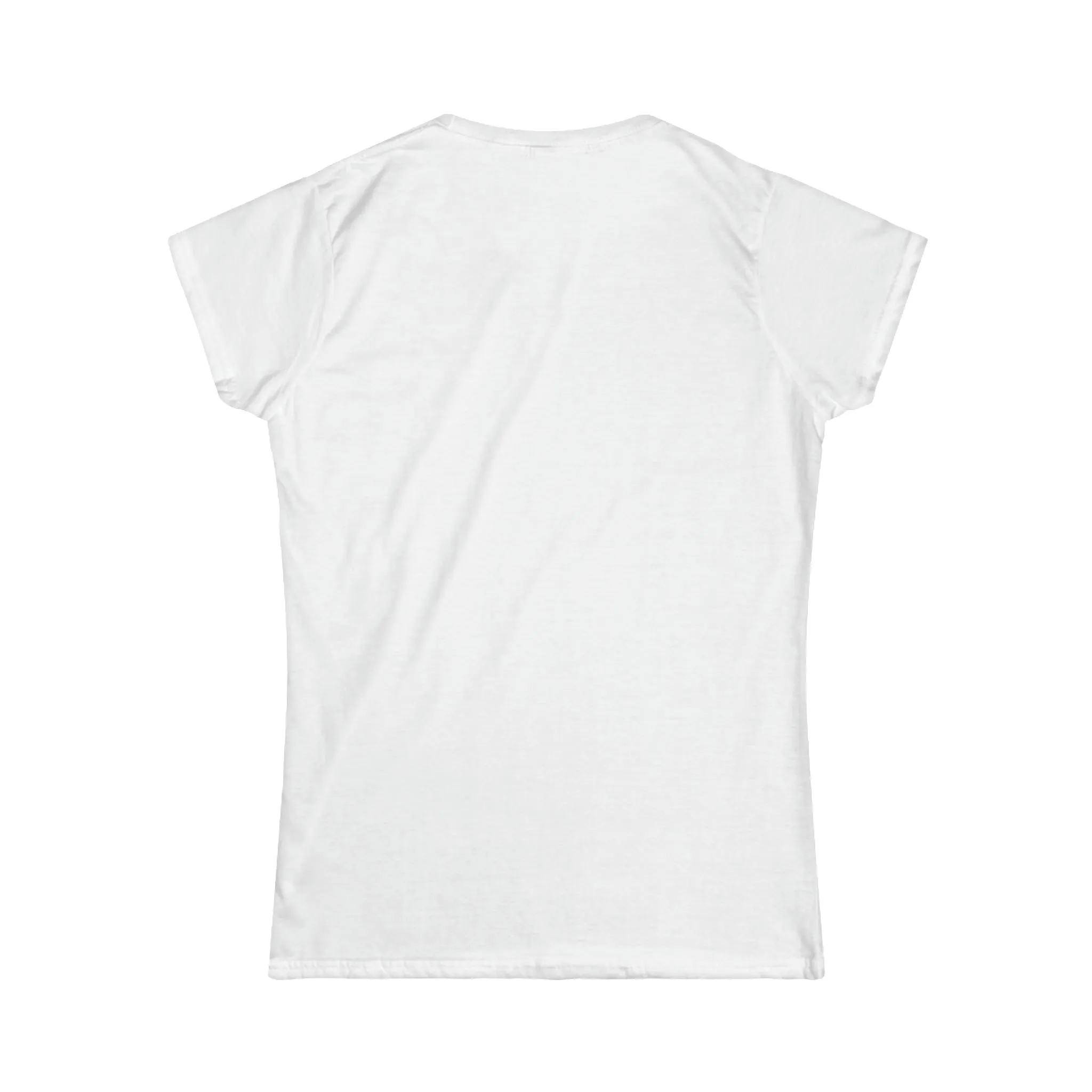 Lift Weights & Hang With My Dog - Women's Softstyle Tee - Distressed Color Logo - Plain Back