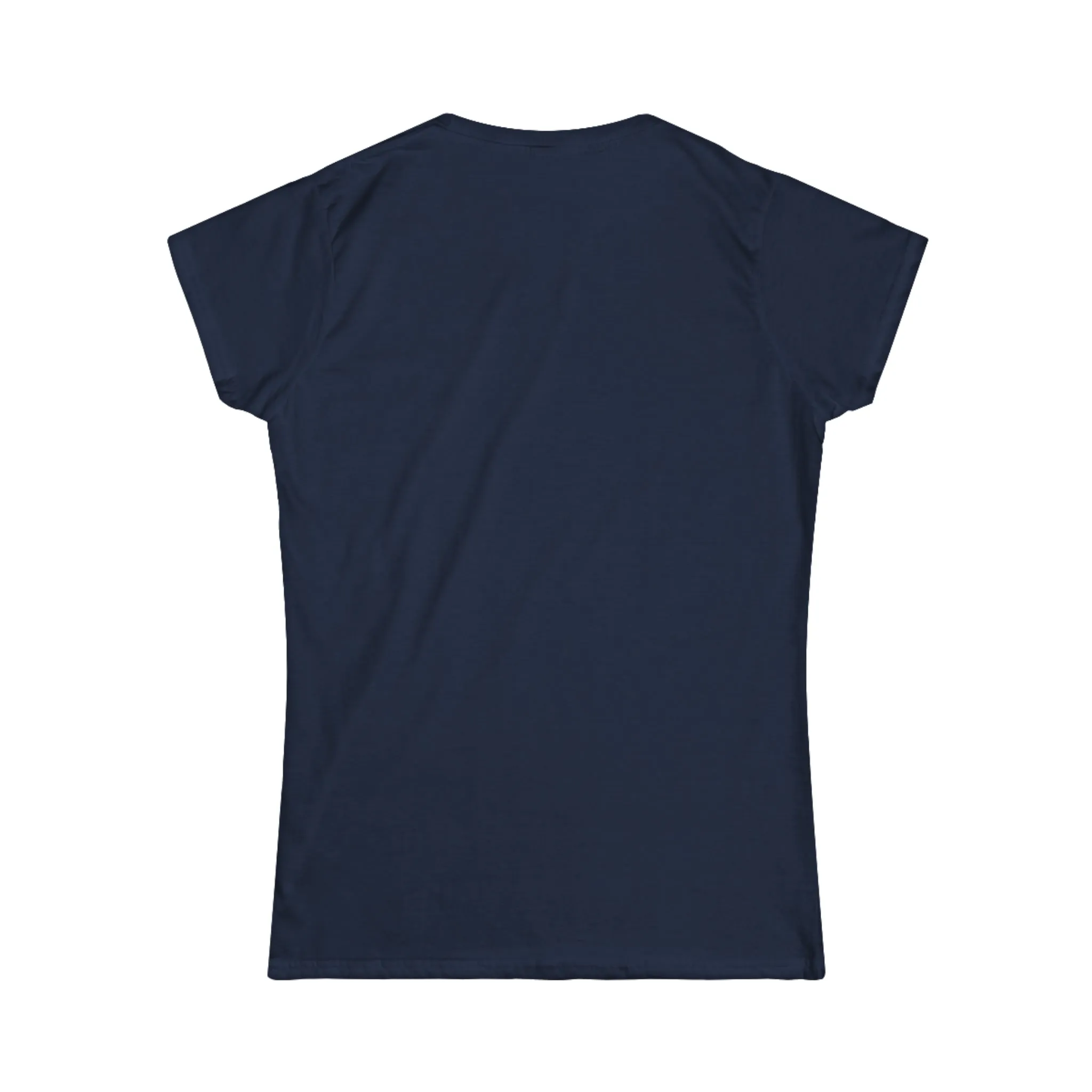 Lift Weights & Hang With My Dog - Women's Softstyle Tee - Distressed Color Logo - Plain Back