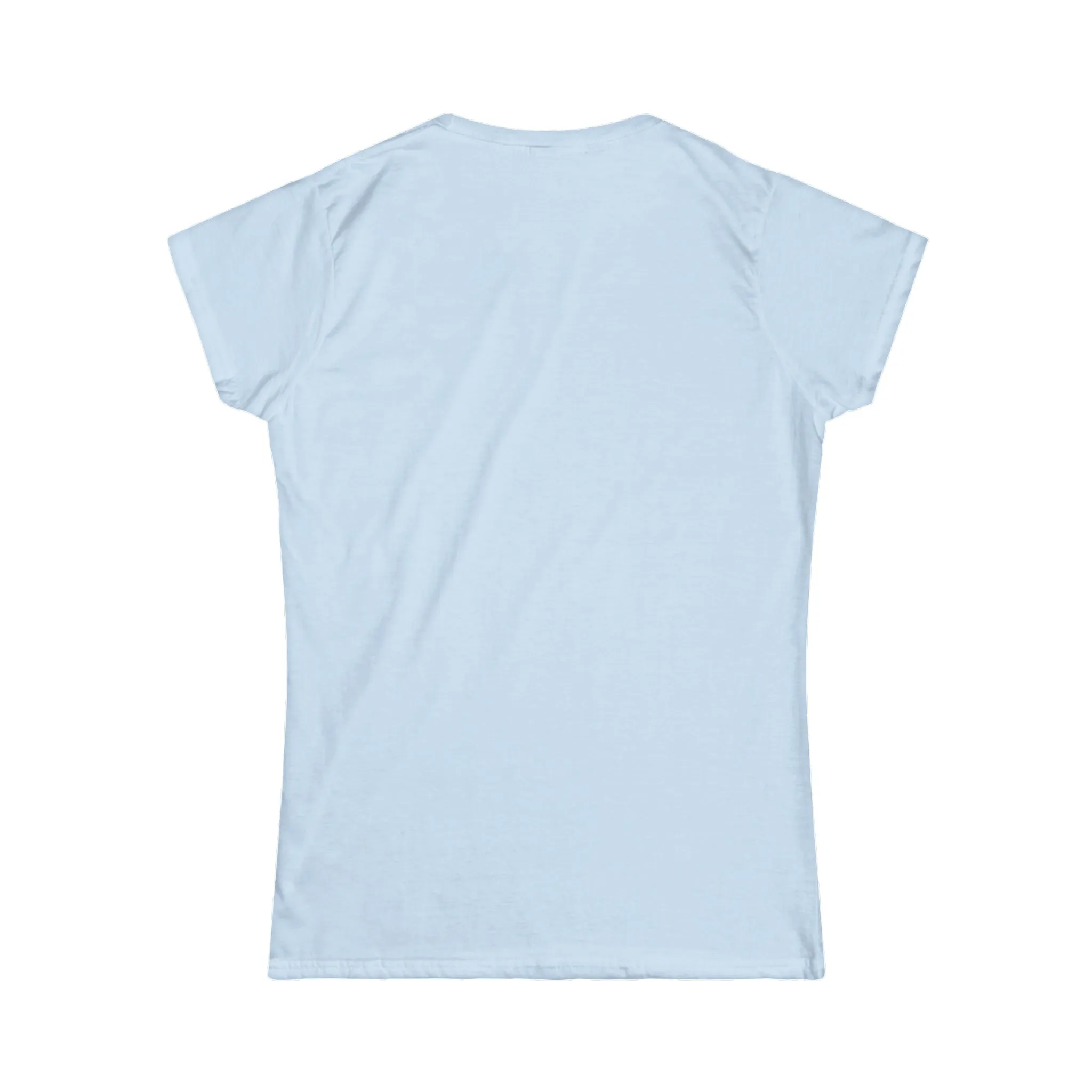 Lift Weights & Hang With My Dog - Women's Softstyle Tee - Distressed Color Logo - Plain Back