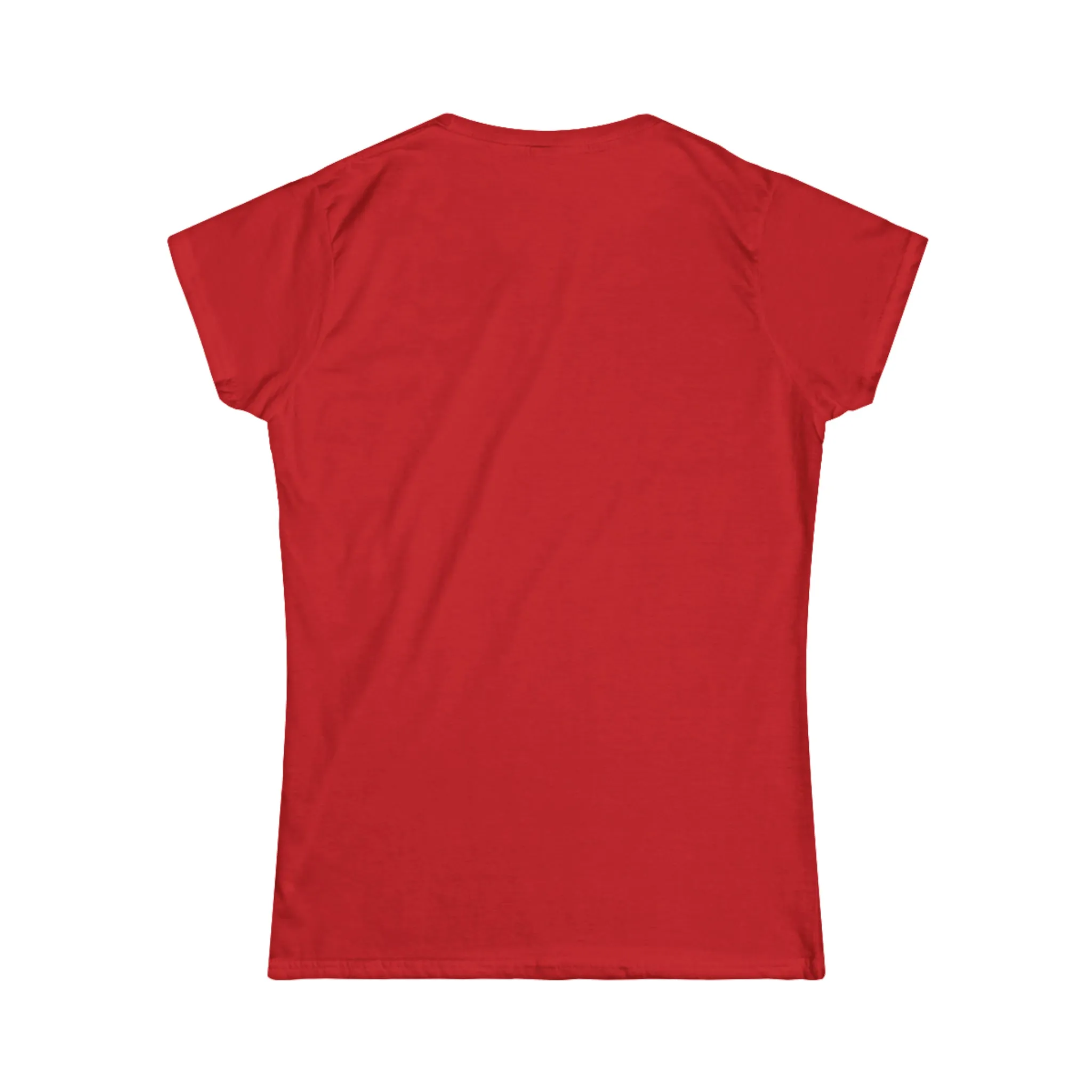 Lift Weights & Hang With My Dog - Women's Softstyle Tee - Distressed Color Logo - Plain Back