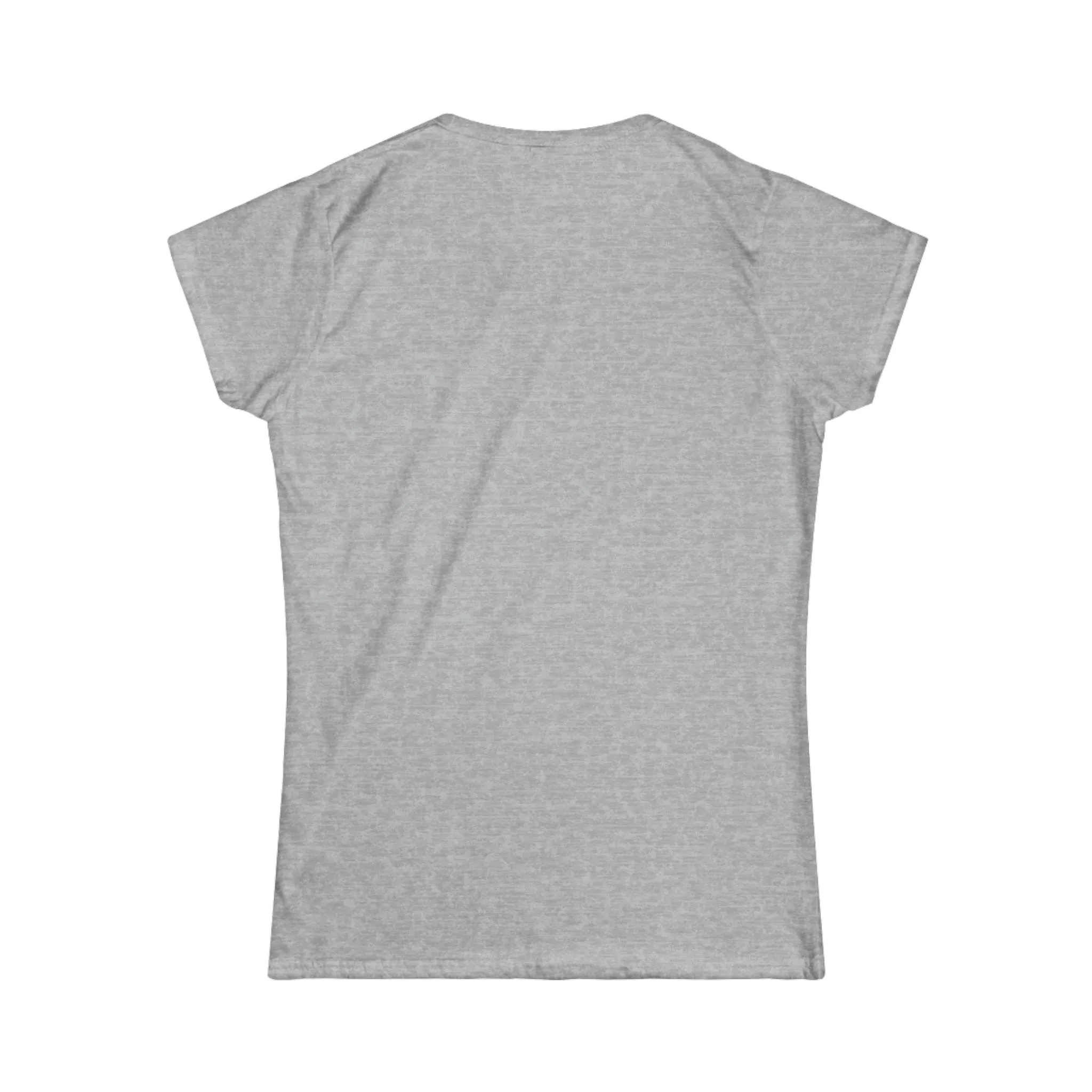 Lift Weights & Hang With My Dog - Women's Softstyle Tee - Distressed Color Logo - Plain Back