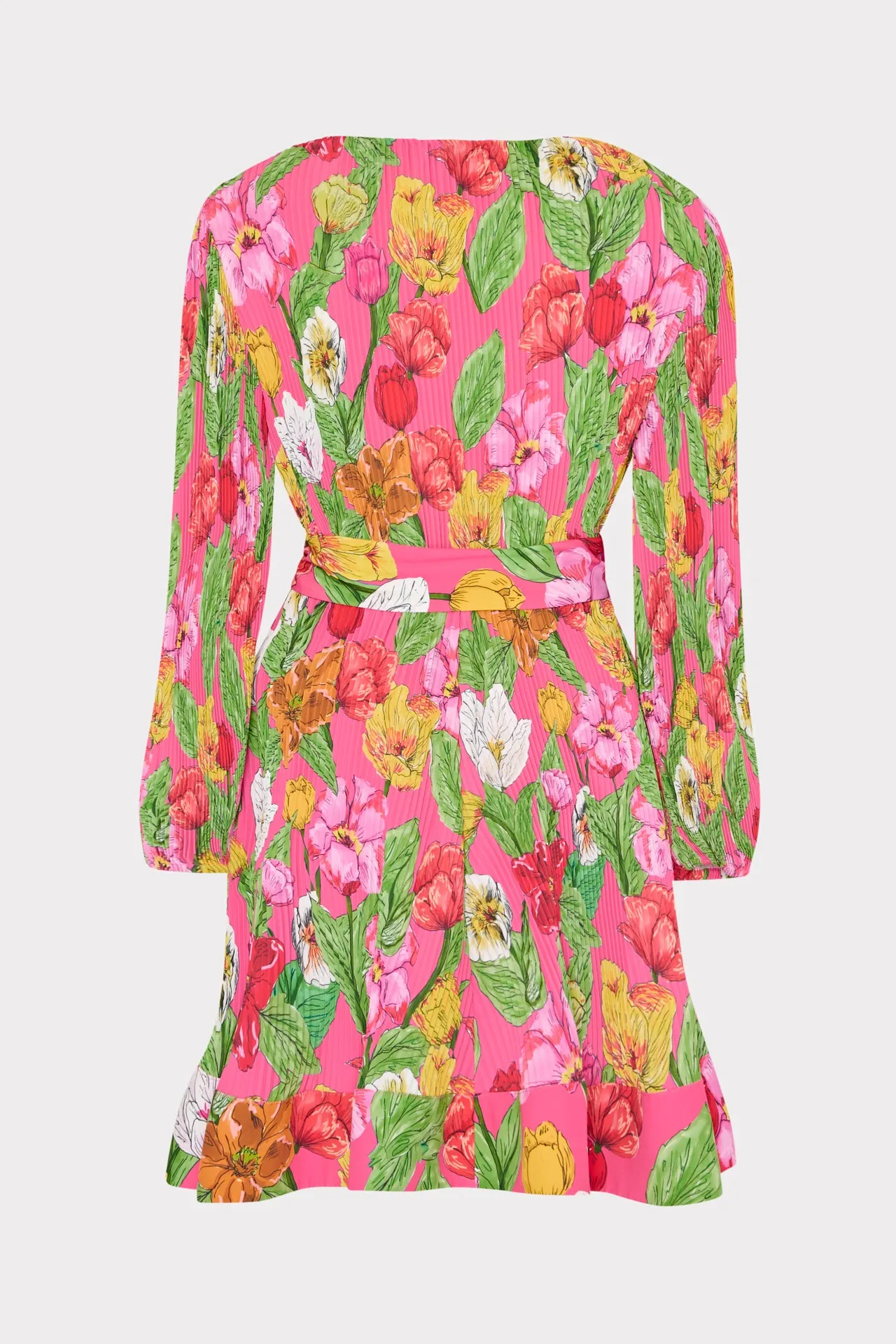 Liv Tulip Rosette Pleated Dress