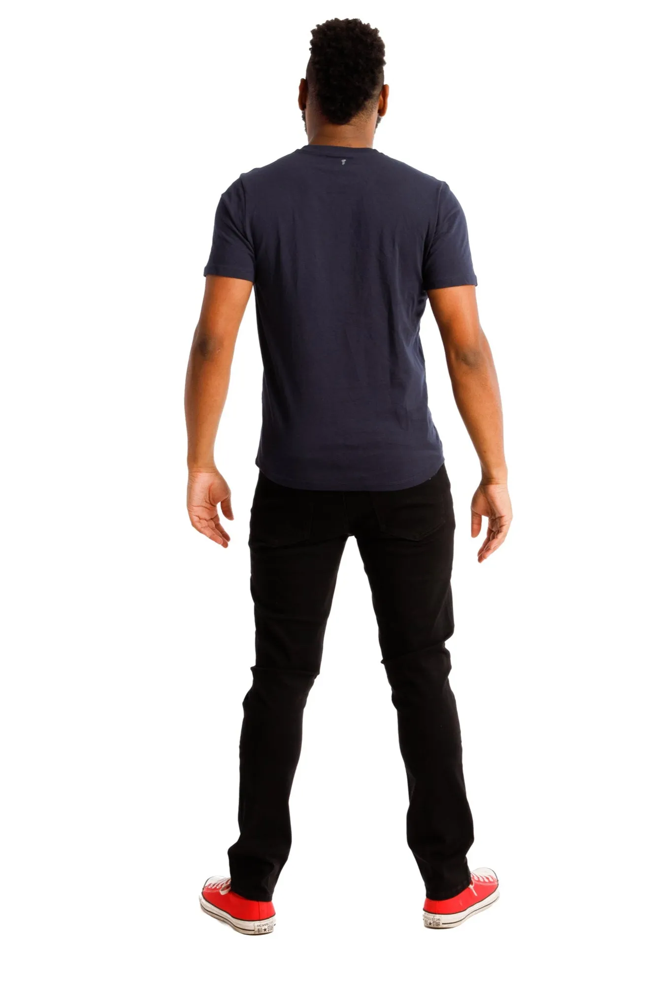Organic V-Neck T-Shirt / Navy