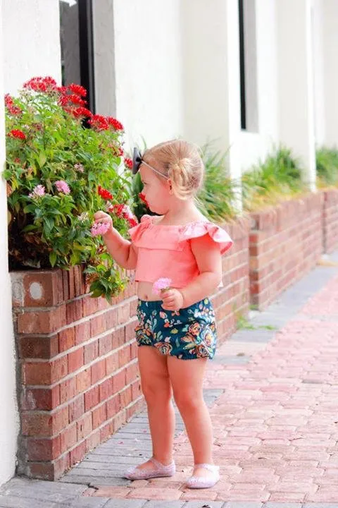 Peach Bloomers Set