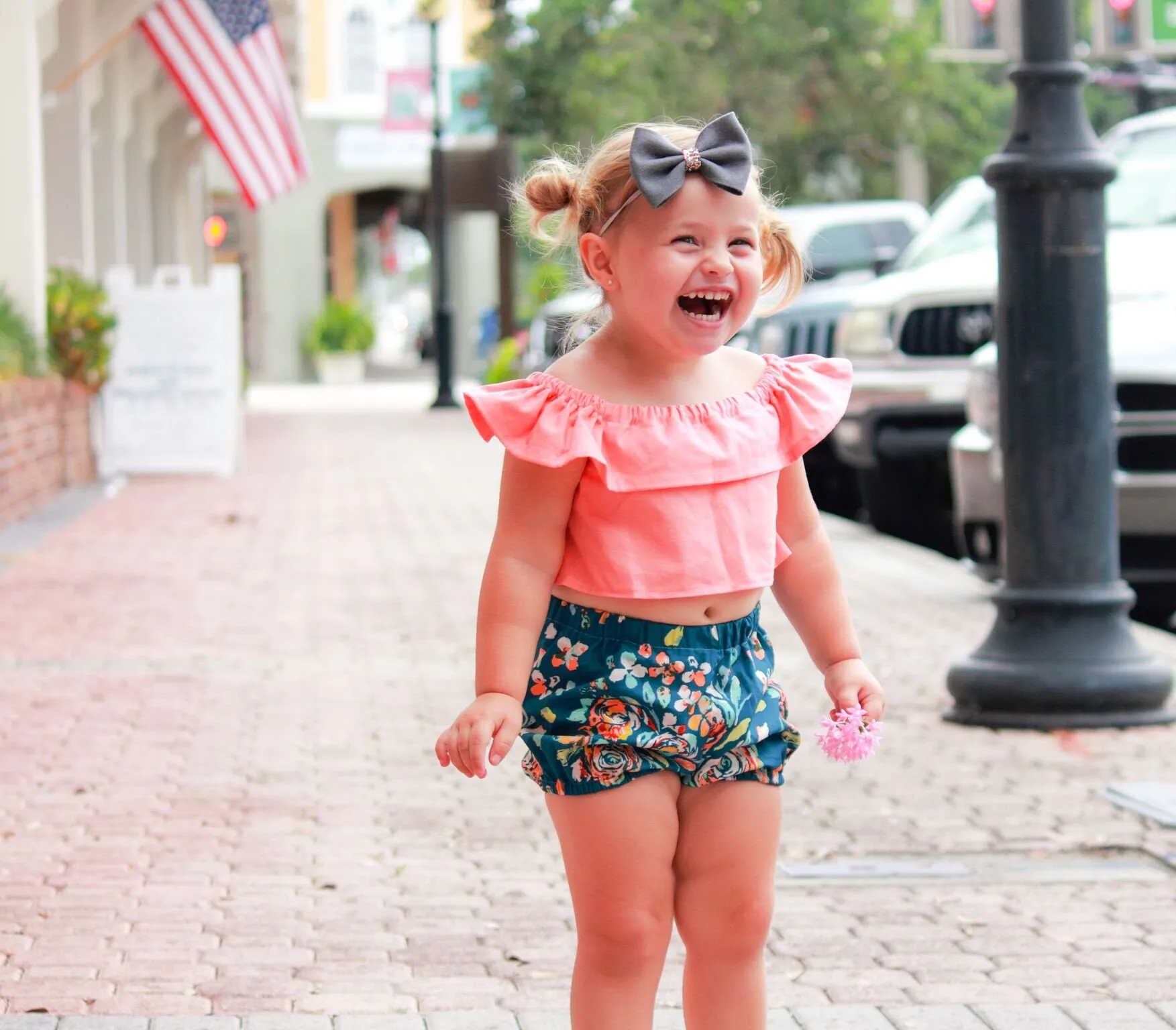 Peach Bloomers Set