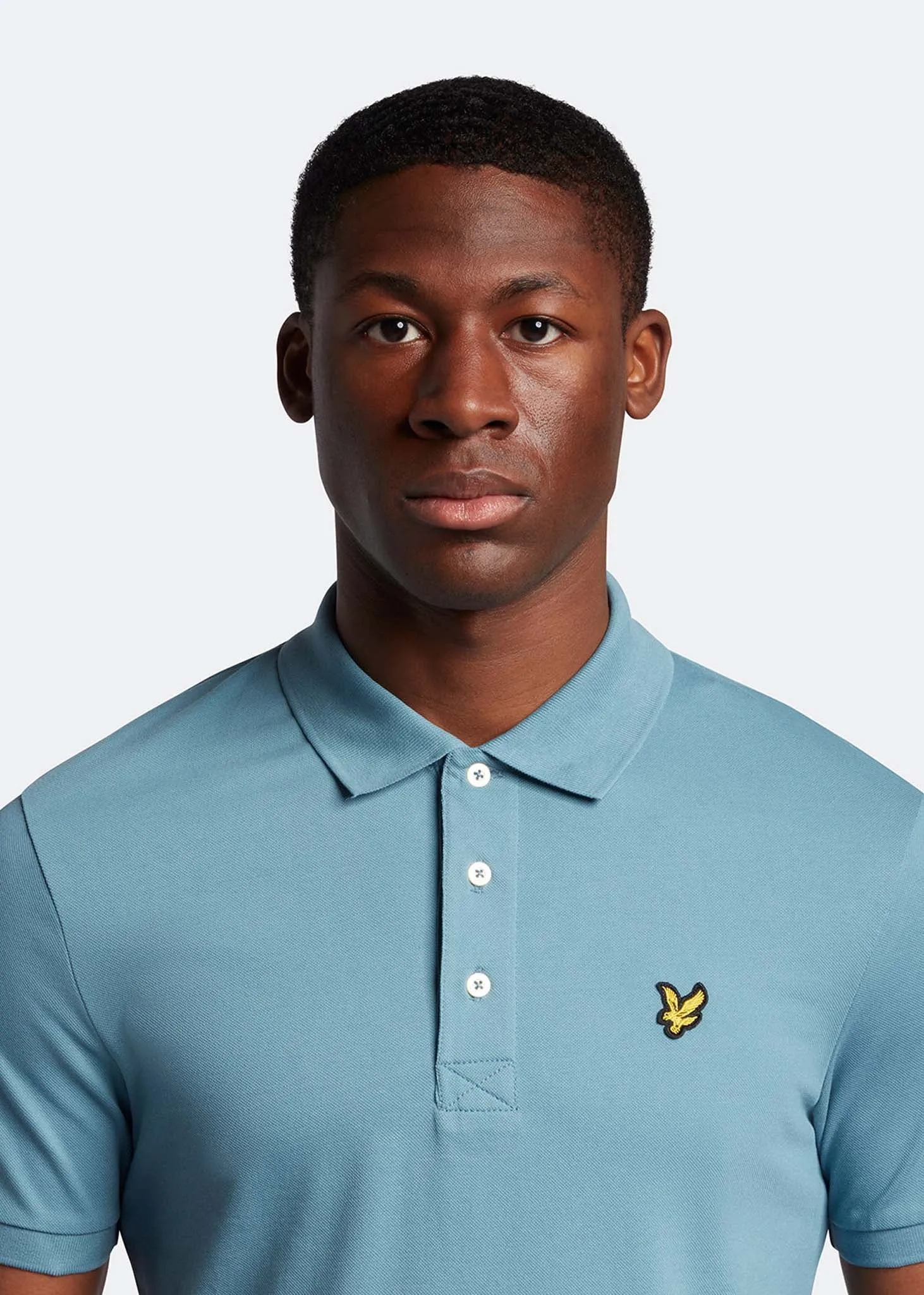 Plain polo shirt - skipton blue