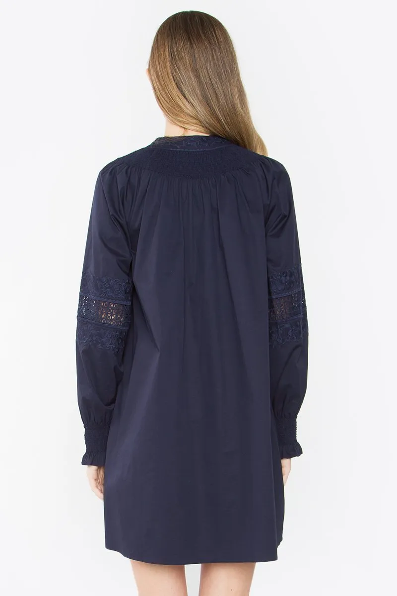 Sonelle Poplin Peasant Dress