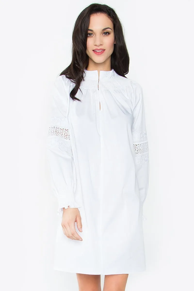 Sonelle Poplin Peasant Dress