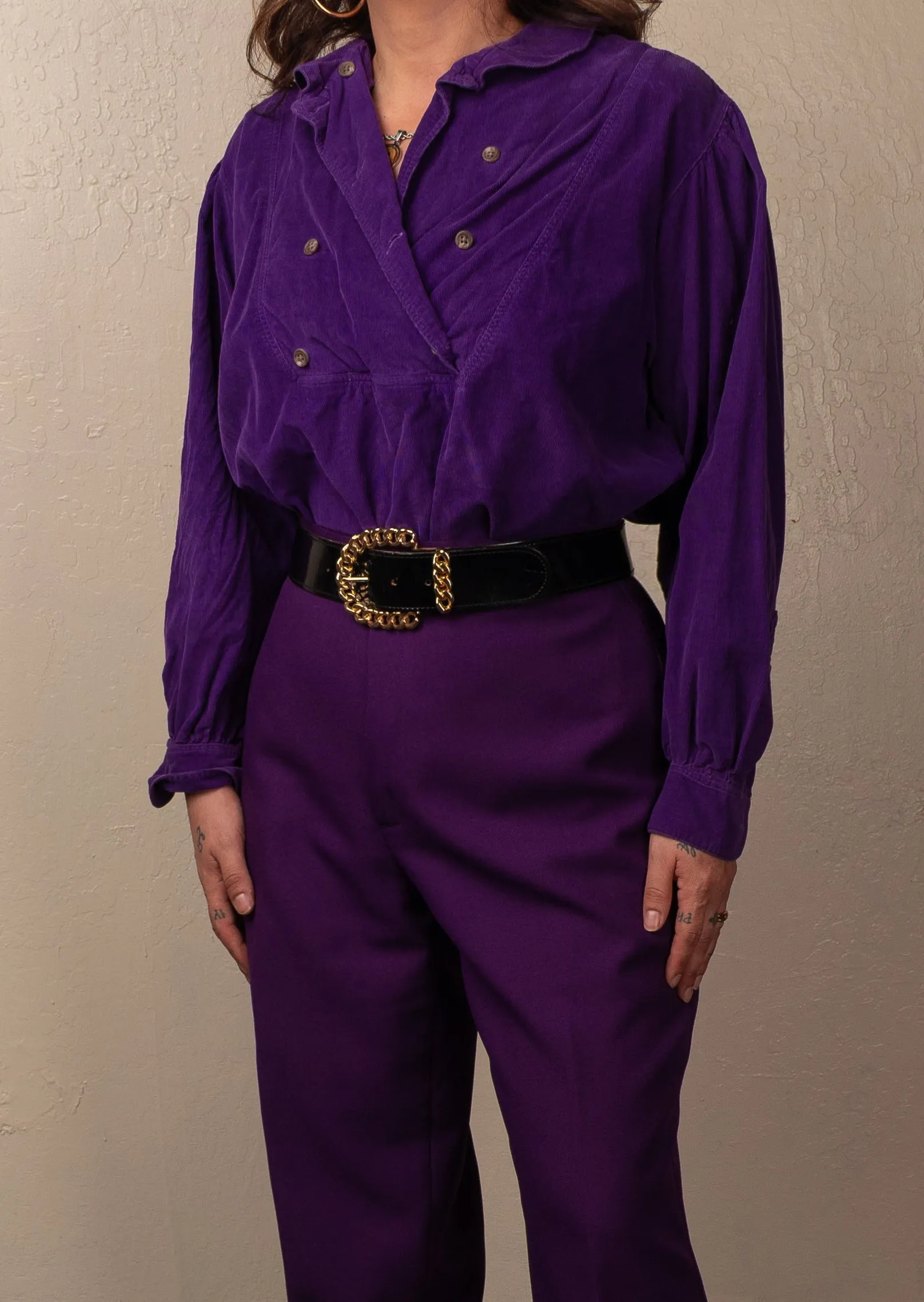 Vintage Peasant Ruffle Top
