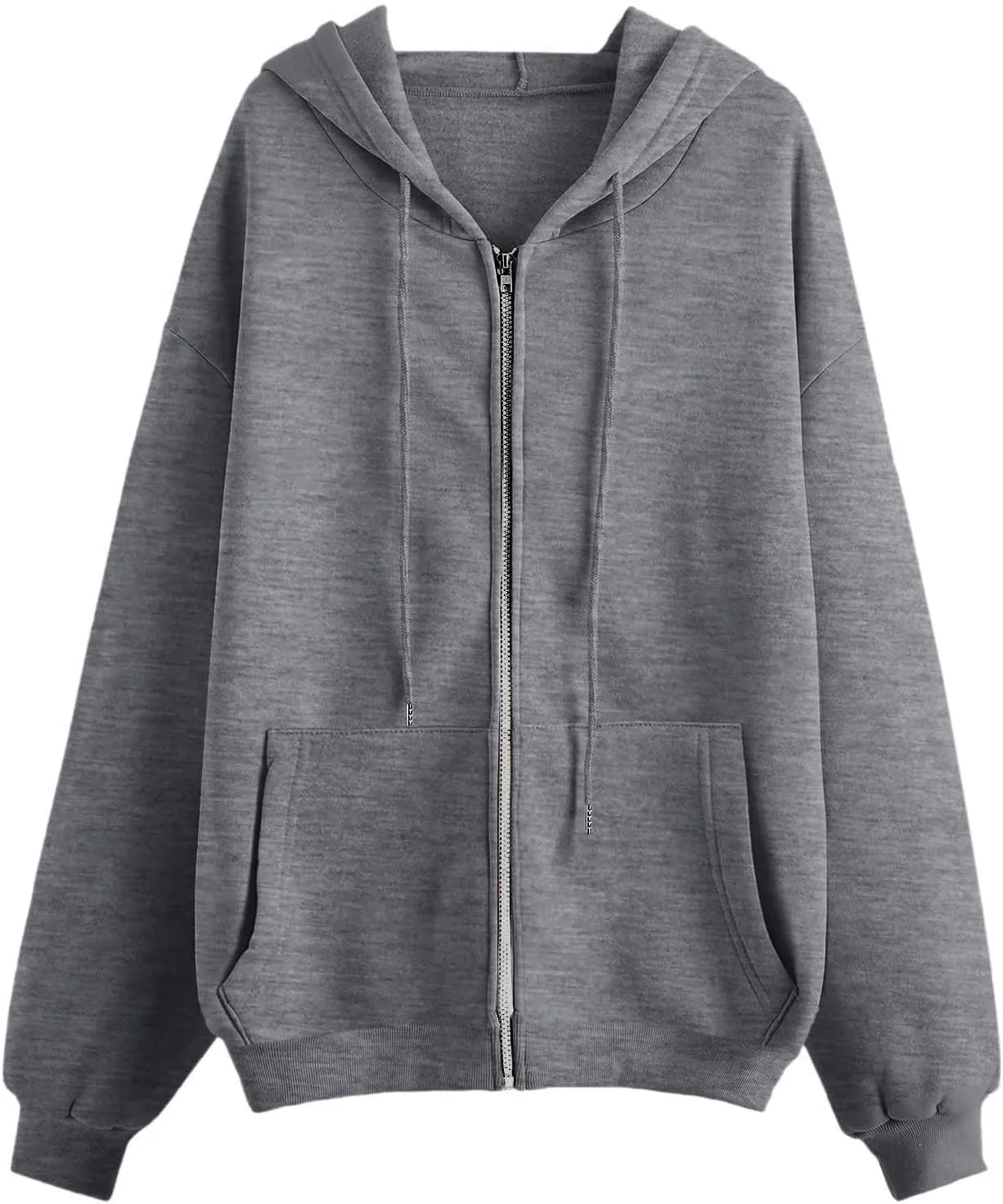 Womens Zip Up Hoodies Oversized Sweatshirts Black Zip Up Hoodie White Hoodie 2024 Winter Casual Jackets