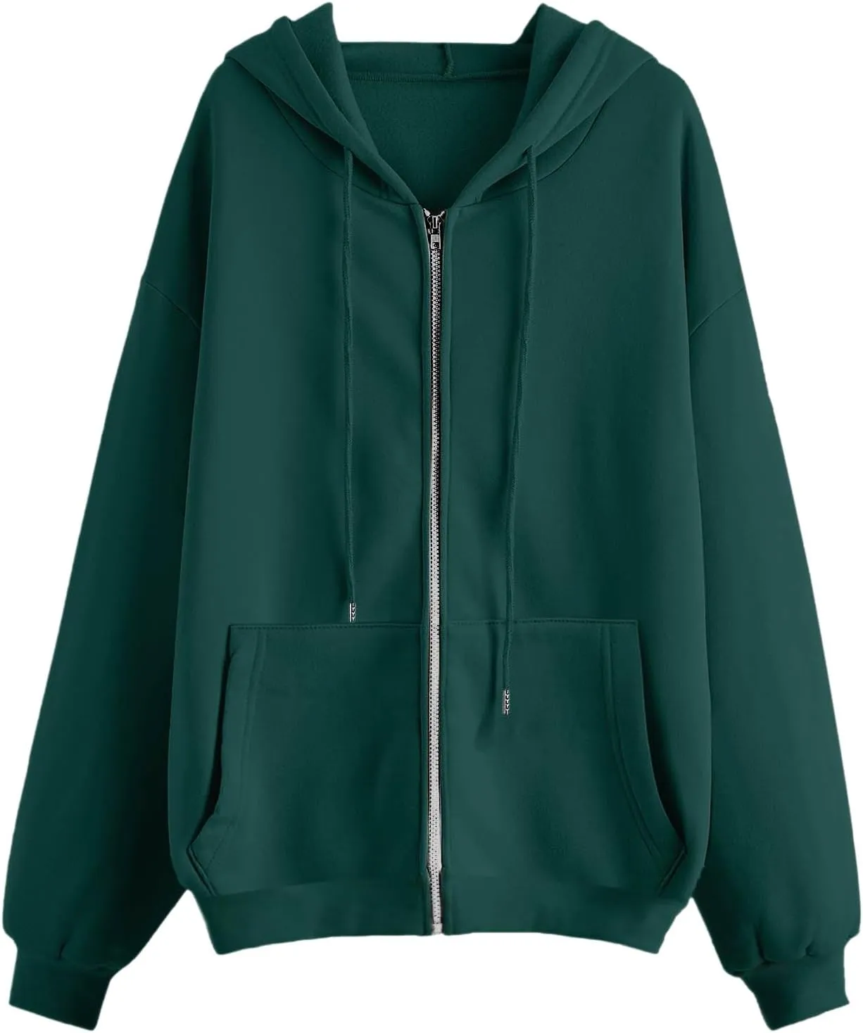 Womens Zip Up Hoodies Oversized Sweatshirts Black Zip Up Hoodie White Hoodie 2024 Winter Casual Jackets