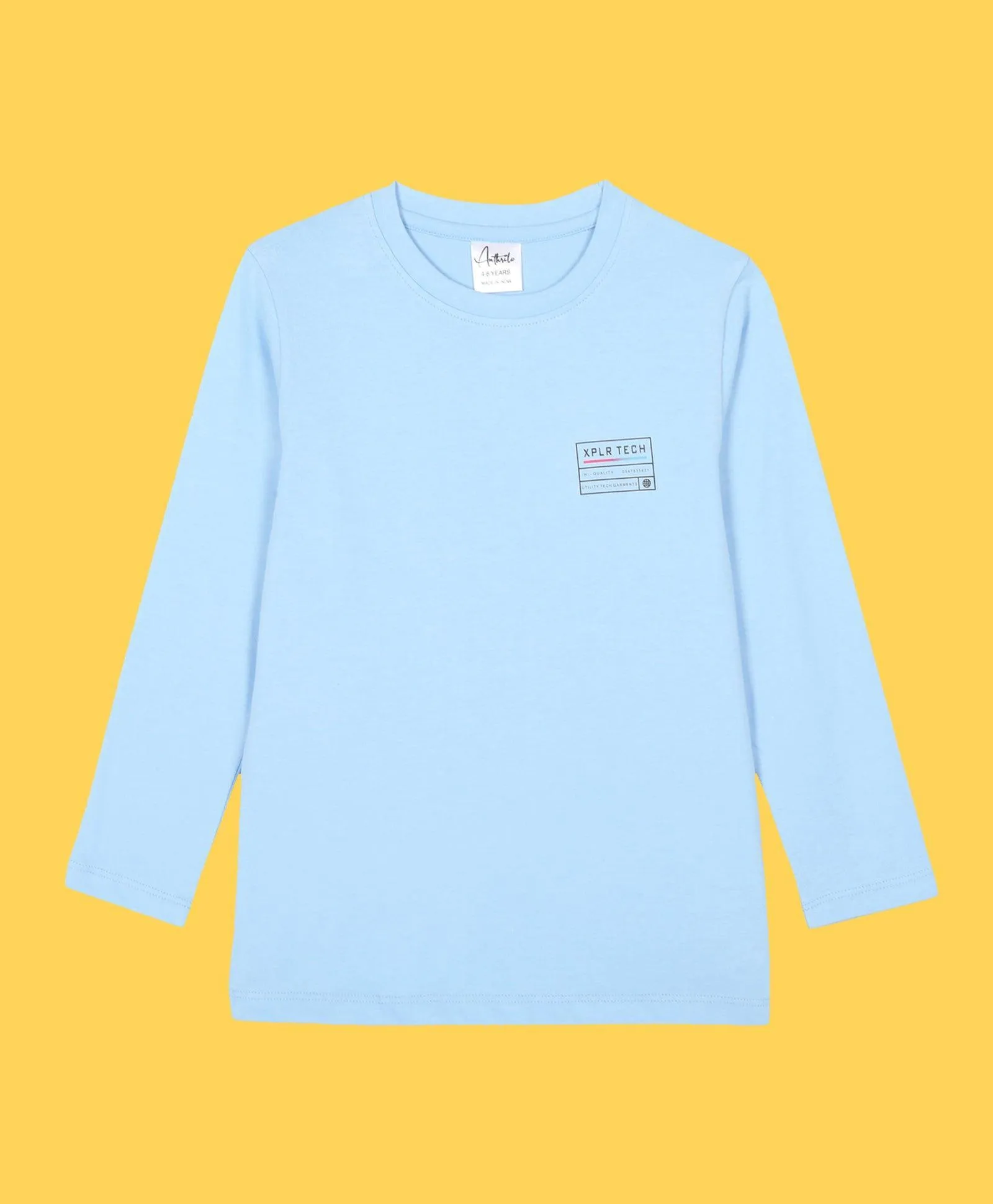 XPLR BOYS LONG SLEEVE T-SHIRT - SKY