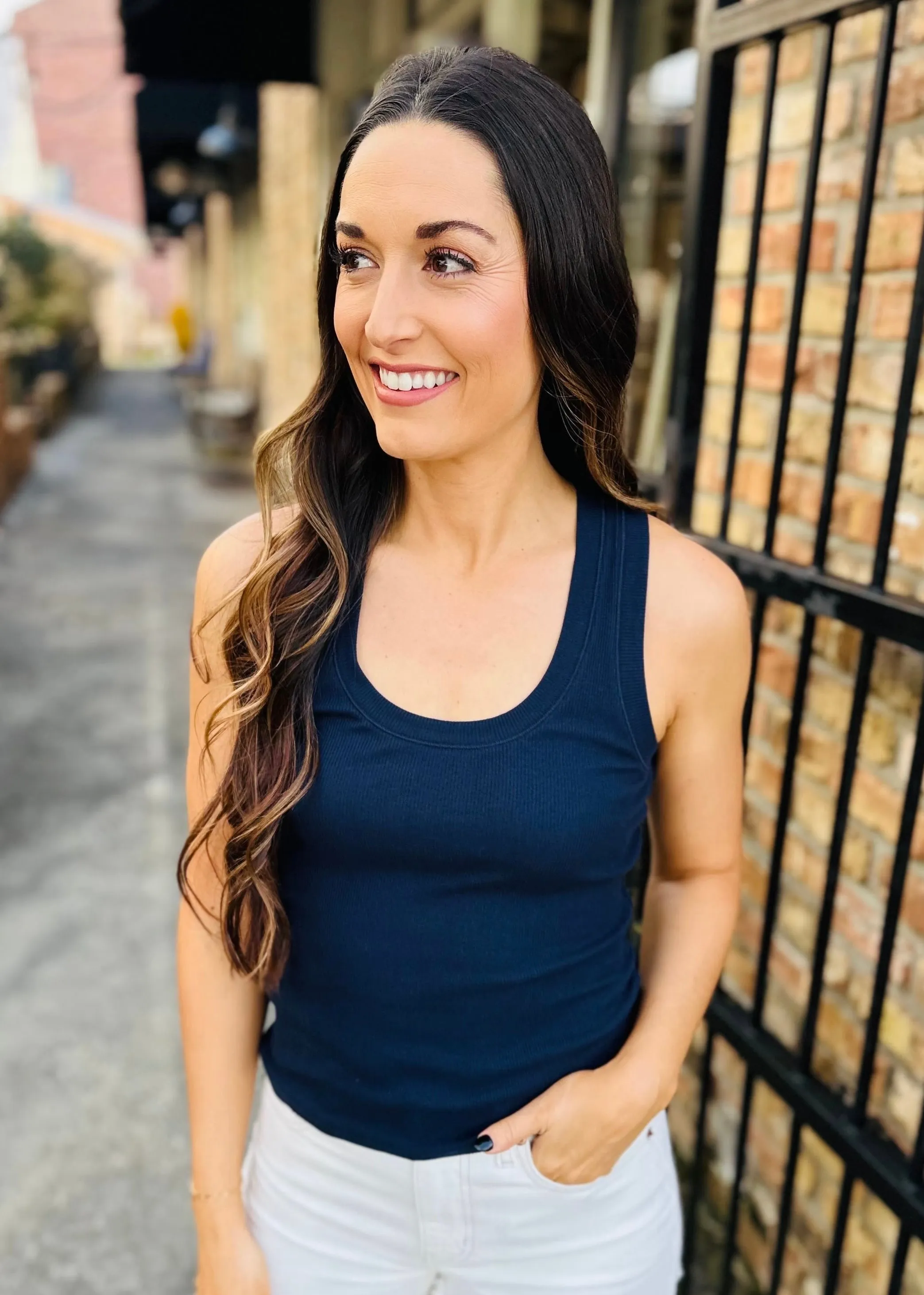 Z Supply Sirena Ribbed Tank- Eclipse (Navy)