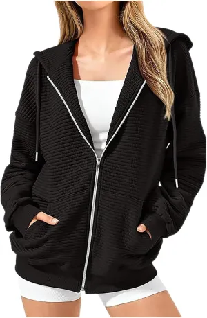 Zip Up Hoodie Zip Up Hoodie Women Long Sleeve Sweatshirts Fall Outfits 2024 Oversized Hoodies Casual